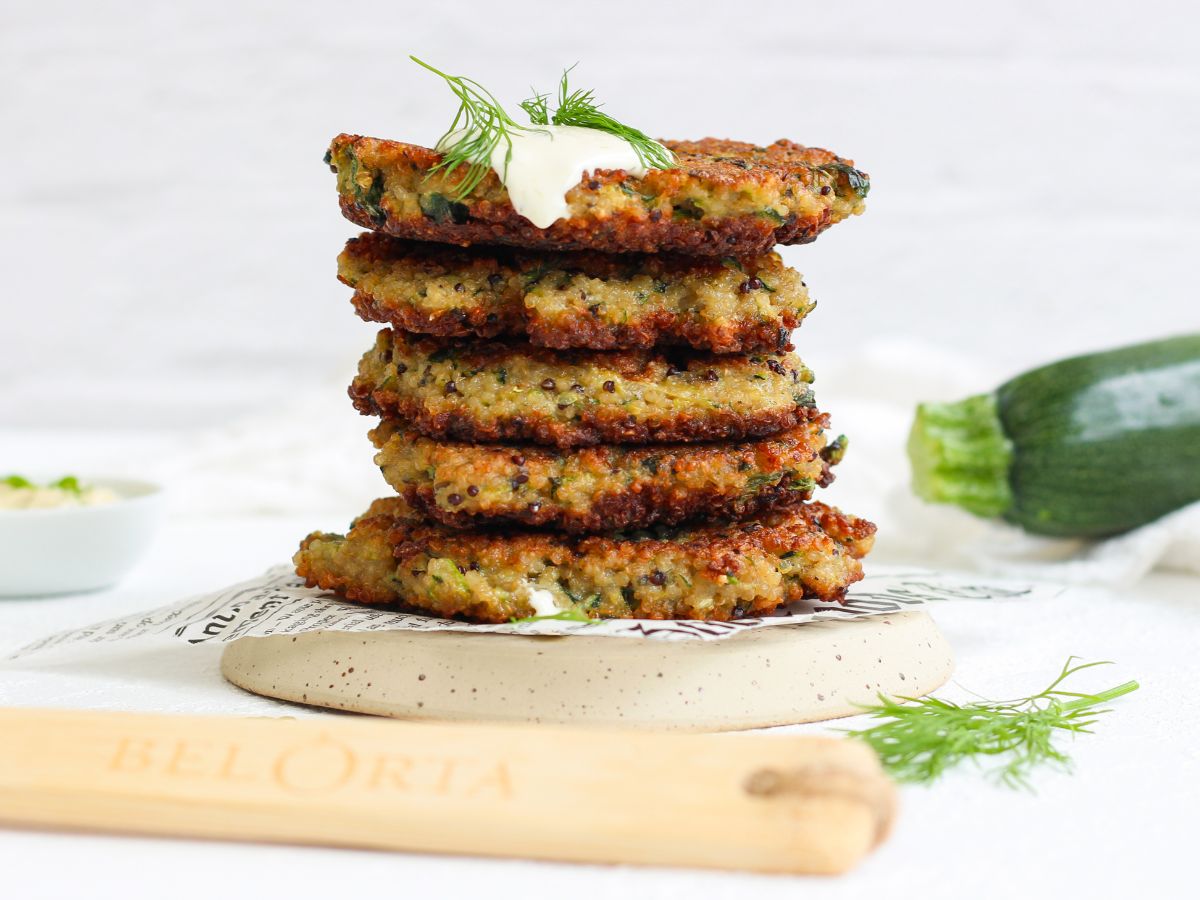 courgette burger met quinoa